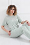 Summer Striped Pajama Set - 2
