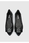 Black women's flat shoes - 5