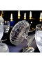 Cut Crystal Round Standing Presentation Bowl 22 Cm Salad Presentation Bowl - 3