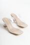 Grammy; Cream, Transparent Banded, Women's Slippers - 4