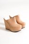 Carla; Women'S, Cream-Nude, 12 cm Padded Heel Slippers (Please Read the Product Description for the Fitting Information) - 3