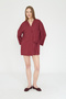 Women's Burgundy Laced Kimono / Sevde Ugur - 5