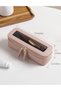 Makeup Brush Travel Case Slim Makeup Bag for Women Clear Cosmetic Bag Cute Makeup Case Pink Toiletry Bag for Traveling Transparent Car Makeup Bag Aesthetic Makeup Brush Bag - 5
