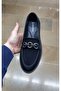 Women's Non-Slip Rubber Termo Sole Stone Buckle Loafer Shoes - 3