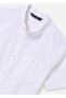 Male Child Mao Collar Short-Sleeve White Shirt 6137 - 3