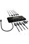 Port Type-C Travel Docking Station with Power Delivery. 4K SINGLE Video Display Out Via VGA-DisplayP - 6