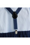 Blue Shorts And Braces Set With Shirt And Bow Tie - 5