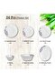 26 Pcs Opal ware Dinner Set Dishwasher & Microwave safe BPA Free Durable and Stylish - 7