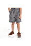 Gray Shorts And Braces Set With Shirt And Bow Tie - 4