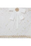 Ivory/Gold Bow Jacquard Dress - 4