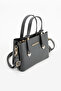 Women's 4-Compartment Simple and Stylish Shoulder Bag with Gold Accessories Clutch Bag S-1425 - 5