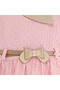 Ivory/Gold Lapel Jacquard Dress - 5
