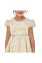 Girls Chic Yellow/Gold Jacquard & Tulle Party Dress - 5