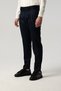 Italian Cut Pleated Double Buckle Navy Blue Fabric Trousers 2199-129 - 5