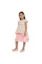 Chic Jacquard Peach Party Dress With Mesh & Decoration - 3