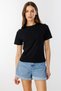 Women's T-Shirt Short Sleeve Organic Cotton Crew Neck Crop T-Shirt Women-T-Shirt - 4