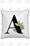 Letter a Alphabet Themed Floral Gift Pillow