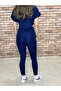Diving Fabric High Waist Tight Leg Sports Leggings - 7