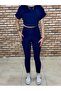 Diving Fabric High Waist Tight Leg Sports Leggings - 4