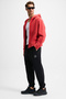 Yoane Men's Tie Elastic Waist and Leg Black Sweatpants - 5