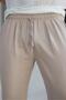 Beige Adjustable Waist Relaxed Cut Men's Trousers E6564 - 5