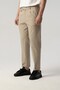 Front Pleated Leg Double Seersucker Fabric Beige Trousers 2286-140 - 4