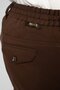 Elastic Waist Jogger Brown Trousers 2360-30 - 4