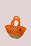 Bloom Wicker Look Children's Beach Bag and Handbag - 4