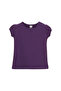 Purple Basic Baby Girl Snap Neck Watermelon Sleeve T-Shirt - 2