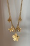 Golden Flowers Steel Necklace - 2