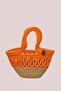 Bloom Wicker Look Children's Beach Bag and Handbag