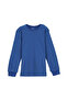 Girl - Cobalt Blue Basic Snap-on Winter Long Sleeve T-shirt - 3