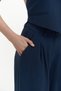 Pailey Back Low-Cut Navy Blue Vest Pants Suit - 8