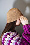 Colorful Straw Hat - Pink - 3