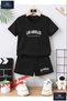 Children's Losangeles Custom Printed Crew Neck T-Shirt - Shorts Set - 2