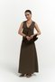 Orsha Khaki Vest Skirt Suit - 5