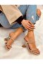 Hologram Stone Detailed Heeled Slippers - 5