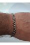 Stainless Steel Knitted Men's Chain Bracelet Silver Color
