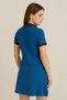 Women's Polo Neck Short Sleeve Dress Cobalt Blue - 3