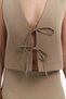 Orsha Beige Vest Skirt Set - 7