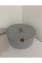 Gray Flat Lid Multi-Purpose Basket, Decorative Basket, Cotton Basket, Wicker Basket, Rope Basket - 4