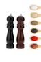 2 Pieces Black Pepper Salt Coffee Spice Grinder Wooden Manual Hand Grinder Salt Shaker Black And Coffee - 3