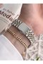 Women Wrist Watch Steel Band 3 Atm No Darkening Color Throwing Bracelet - 4