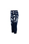 Dark Navy Blue Lightning Printed Girls' Seasonal Tights - 2