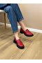 Mocasini rosii din piele - 4