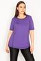Women's Plus Size Purple Collar Bias Sports Blouse 65n32945 - 3