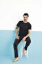 Aydogan Men's Modal Short Sleeve Pajama Set