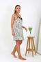 Fashion Line Women's Plus Size Rope Strap Nightgown 98511 - 2