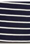 Striped Cotton T-Shirt with Low-Cut Collar - 5