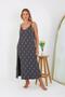 Fashion Line Women's Plus Size Rope Strap Long Nightgown 12112 - 5